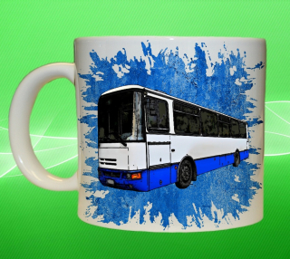 hrnek s autobusem KAROSA modrý 550 ml