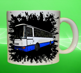 hrnek s autobusem KAROSA černý 450 ml