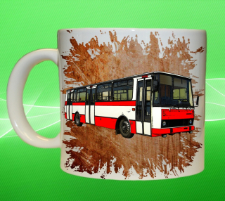 hrnek s autobusem KAROSA B 732 oranžový 550 ml
