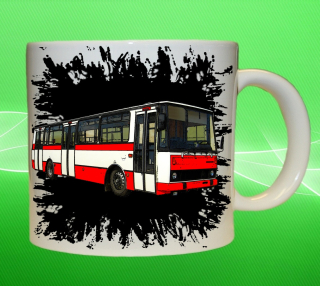 hrnek s autobusem KAROSA B 732 černý 550 ml