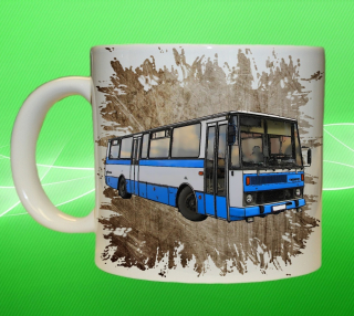 hrnek s autobusem KAROSA C 734 hnědý  75 ml
