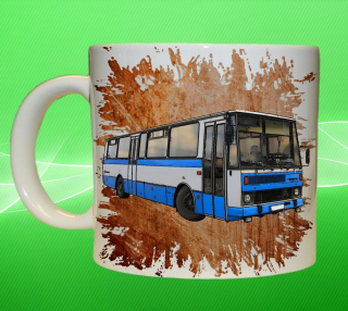 hrnek s autobusem KAROSA C 734 oranžový 75 ml