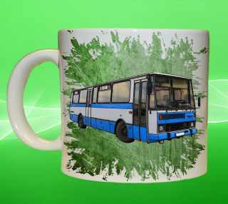 hrnek s autobusem KAROSA C 734 zelený  550 ml
