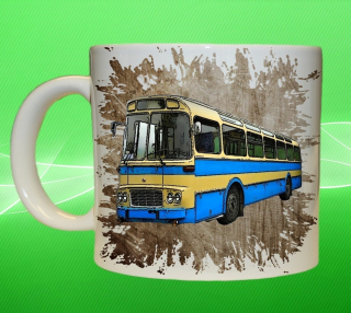 Moon River KAROSA ŠL 11 hrnek s autobusem hnědý obsah 75 ml