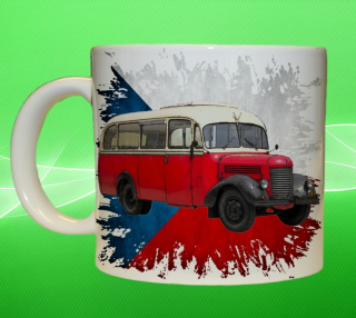 Moon River Praga RND hrnek s autobusem  obsah 75 ml