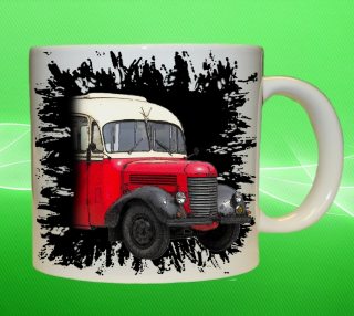 Moon River Praga RND hrnek s autobusem černý obsah 75 ml