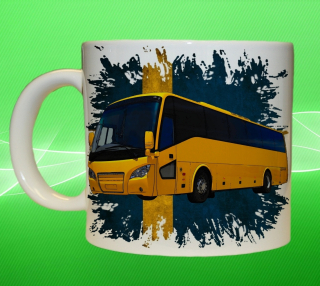 Moon River Scania A30 hrnek s autobusem vlajka obsah 450 ml