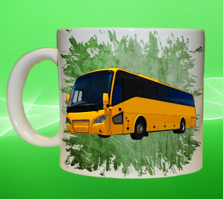 Moon River SCANIA hrnek s autobusem zelený obsah 550 ml
