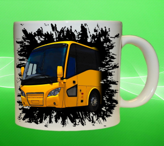 Moon River SCANIA hrnek s autobusem černý obsah 75 ml