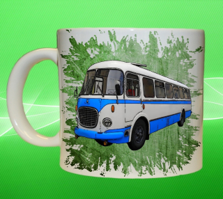 Moon River ŠKODA RTO 706 hrnek s autobusem zelený obsah 75 ml