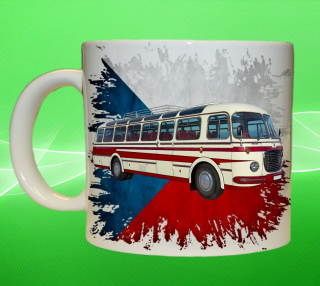 Moon River ŠKODA RTO 706 hrnek s autobusem vlajka obsah 450 ml