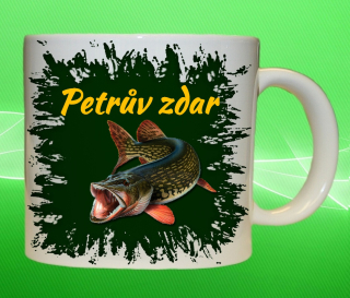 hrnek pro rybáře Petrův Zdar štika