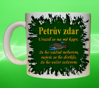 hrnek pro rybáře Petrův Zdar kapr III
