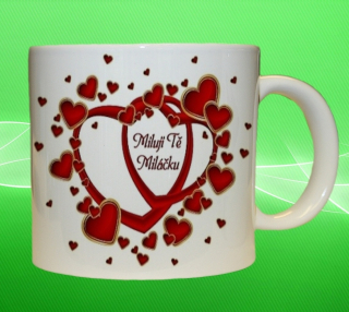 Moon River Valentýn Miluji Tě Miláčku hrnek  330 ml