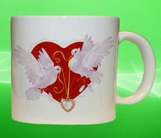 hrnek Svatý Valentýn hrdličky 150 ml