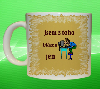 hrnek počítač IT  jsem z toho blázen jen 75 ml