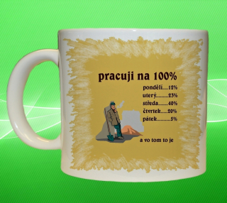 hrnek pracuji na 100% 75 ml
