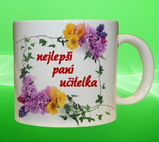 hrnek nejlepší paní učitelka 150 ml