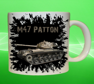 hrnek s tankem M47 Patton III