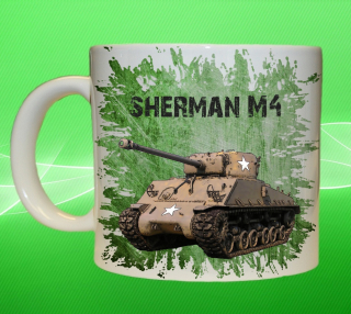hrnek s tankem Sherman M4 III