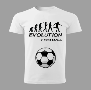 Pánské tričko Evolution FOOTBALL bílé vel. 3XL