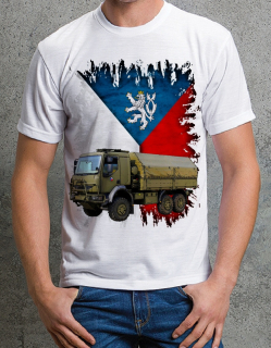 tričko  810 vojenské  auto České výroby 
