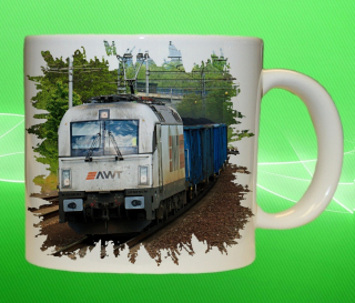 hrnek s lokomotivou AWT 183 718  550ml