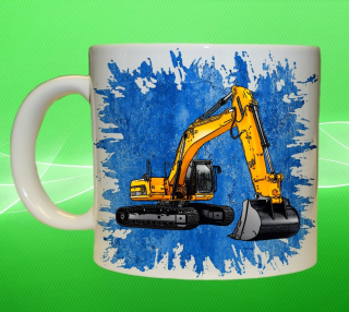 Moon River JCB  JS290 hrnek s bagrem modrý