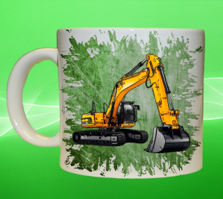 Moon River JCB  JS290 hrnek s bagrem zelený