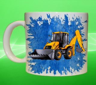 Moon River JCB 3CX hrnek s bagrem modrý