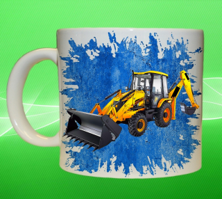 Moon River JCB 3DX hrnek s bagrem modrý