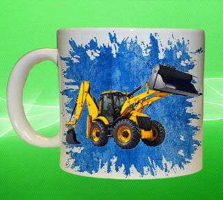 Moon River JCB 4CX hrnek s bagrem modrý