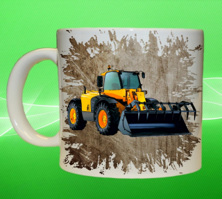 Moon River JCB hrnek s manipulátorem hnědý 330 ml