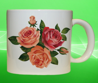 Moon River hrnek s růžemi 330 ml