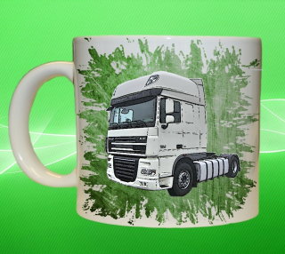 Moon River DAF XF zelený míchačka hrnek s náklaďákem