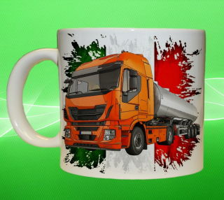 Moon River IVECO HIWAY 500 cisterna vlajka hrnek s náklaďákem
