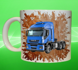 Moon River IVECO Stralis 450 oranžový hrnek s náklaďákem