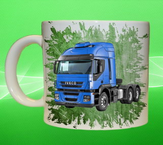 Moon River IVECO Stralis 450 zelený hrnek s náklaďákem