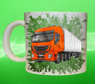 Moon River IVECO Stralis 500 zelený hrnek s náklaďákem
