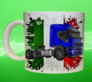 Moon River IVECO Stralis vlajka hrnek s náklaďákem