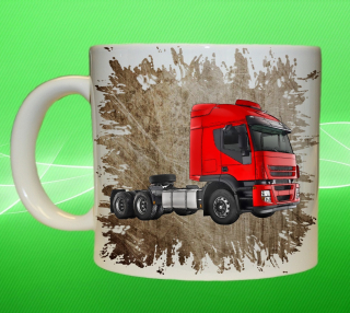 Moon River IVECO Stralis RED hnědý hrnek s náklaďákem