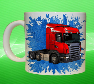 hrnek s náklaďákem SCANIA XI