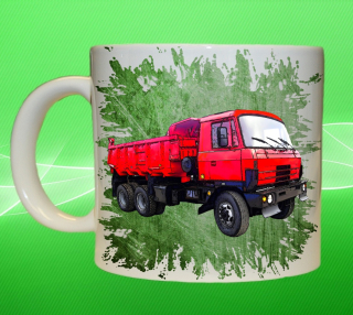 hrneček s nákladním autem české výroby 815 zelený 