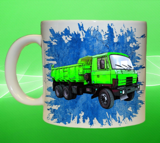 hrnek s náklaďákem České výroby 815  modrý 