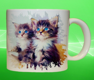 Moon River hrnek dvě kočičky objem 450 ml