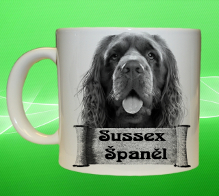 hrnek s pejskem Sussex španěl
