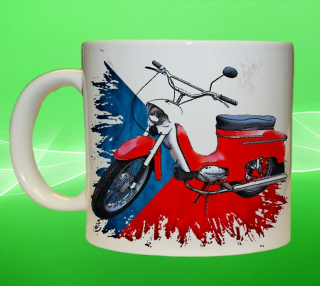 hrnek s motorkou České výroby