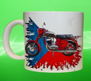 hrnek s motorkou České výroby VIII