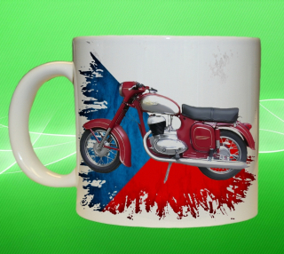hrnek s motorkou České výroby XII