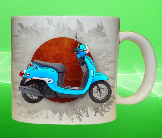 Moon River hrnek s motorkou HONDA Giorno 